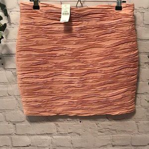 NWT - Dusty Rose Ruched Mini Skirt